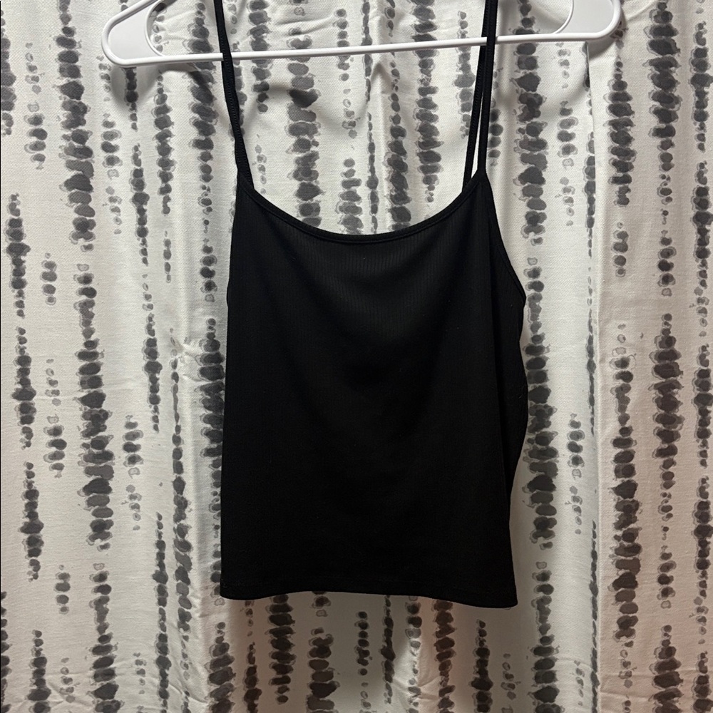 American Eagle Outfitters Charcoal Ribbed crop top